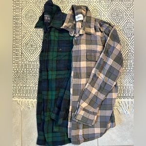 AE men’s flannel 2/$16